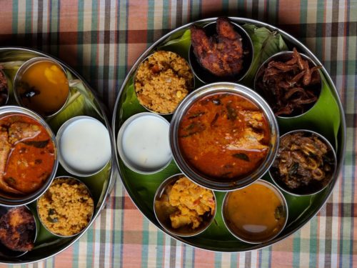 seafood thali at santhi inn in pondicherry