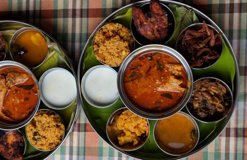 seafood thali at santhi inn in pondicherry