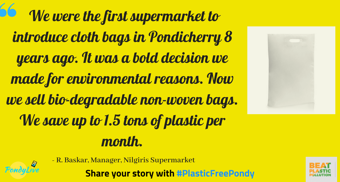#PlasticFreePondy: How supermarkets can make a difference