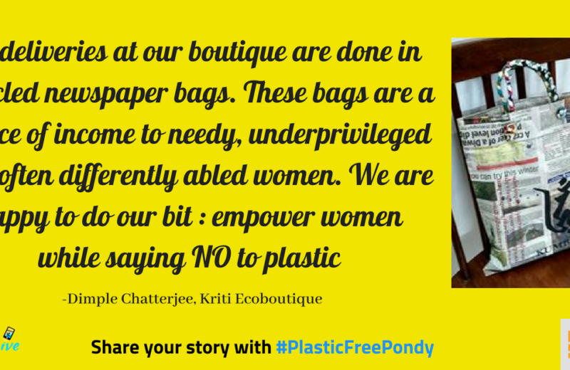 #PlasticFreePondy: Old newspapers turn into bags at this boutique