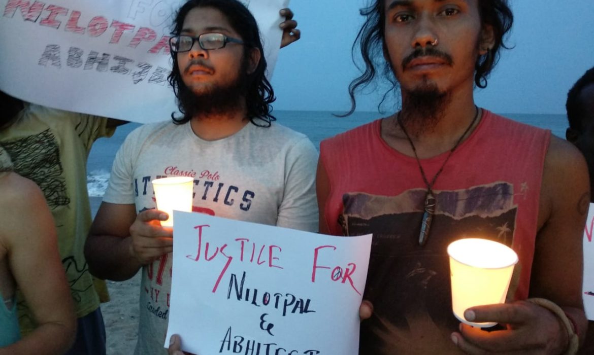 Candlelight vigil on beach to condemn mob lynching of youth in Assam