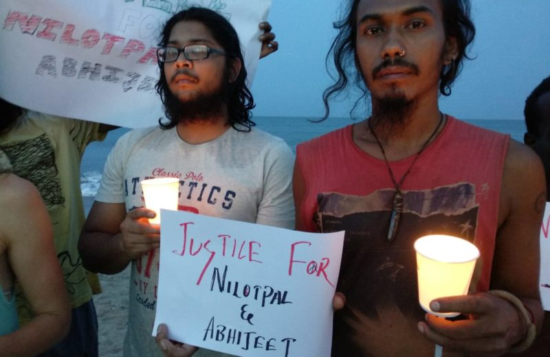 Candlelight vigil on beach to condemn mob lynching of youth in Assam