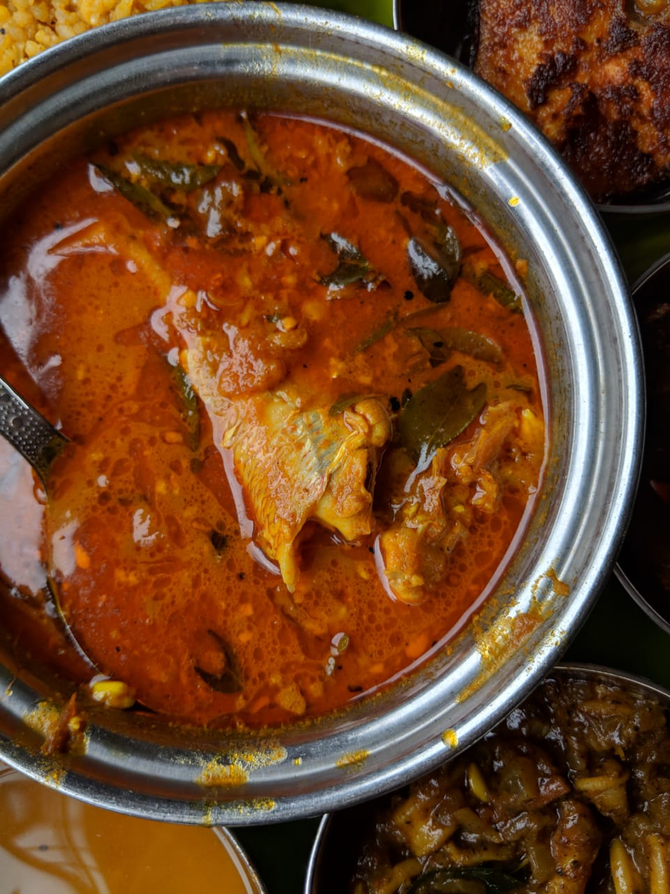 seafood thali in pondicherry at Santhi Inn