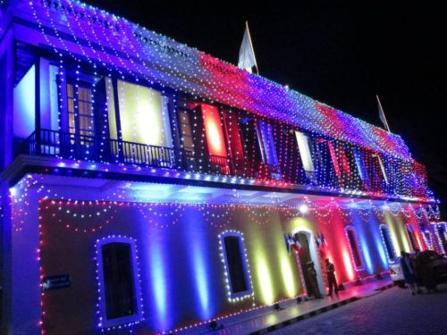 French consulate in Pondicherry lit up on Bastille Day