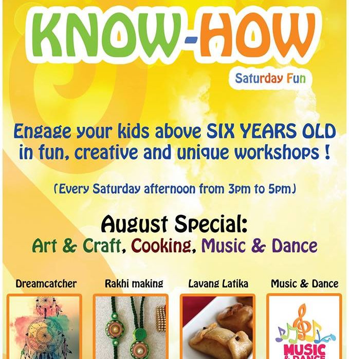 kids workshops on saturday afternoons in pondicherry at sita cultural centre