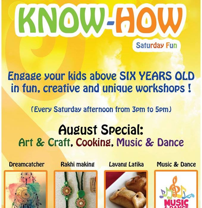 kids workshops on saturday afternoons in pondicherry at sita cultural centre