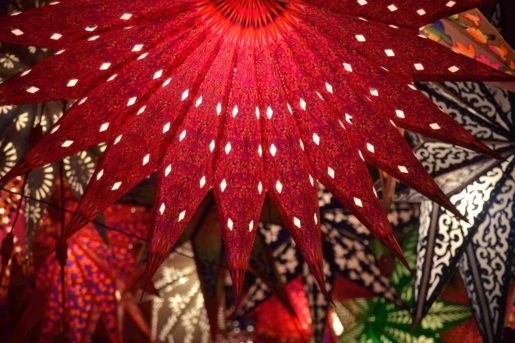 CHRISTMAS STARS IN PONDICHERRY ON MISSIO STREET