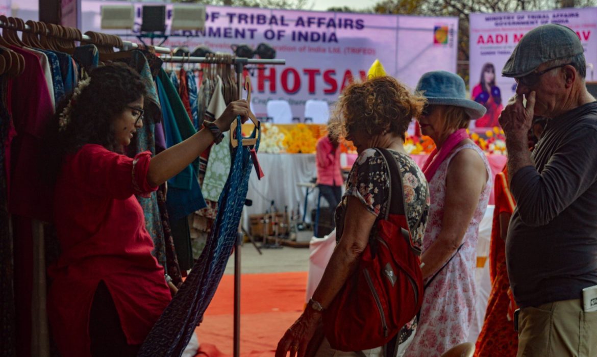 Aadi Mahotsav national tribal craft expo showcases handmade ethnic products made by tribes from various states of india