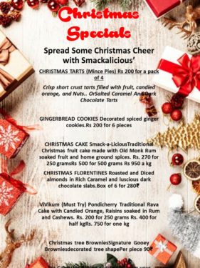 Christmas Cakes and Christmas hamper home made in Pondicherry