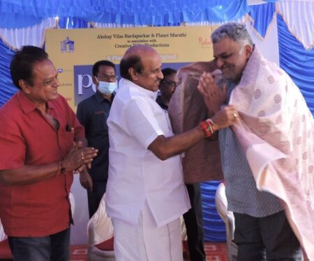 director Sachin kundalkar felicitated in pondicherry