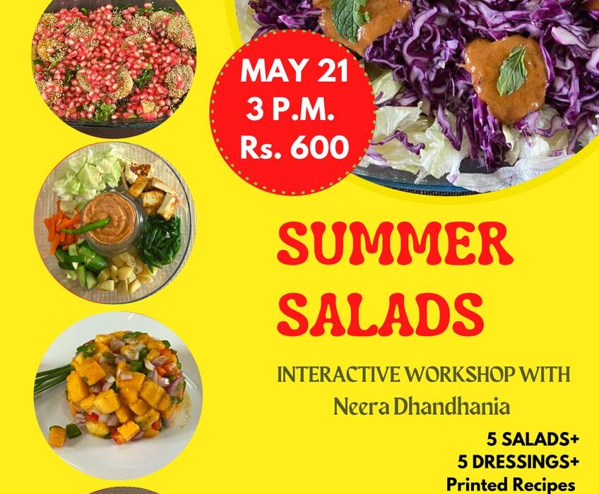 stay healthy this summer with refreshing salads. learn to make salads and dressings summer salad workshop