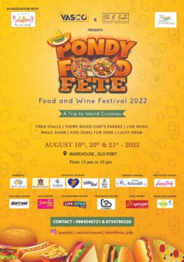 Pondy Food Fete Food and Wine Festival 2022 Pondicherry